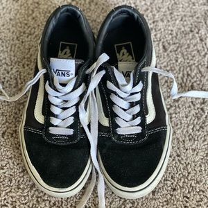 Boys Black and White Vans